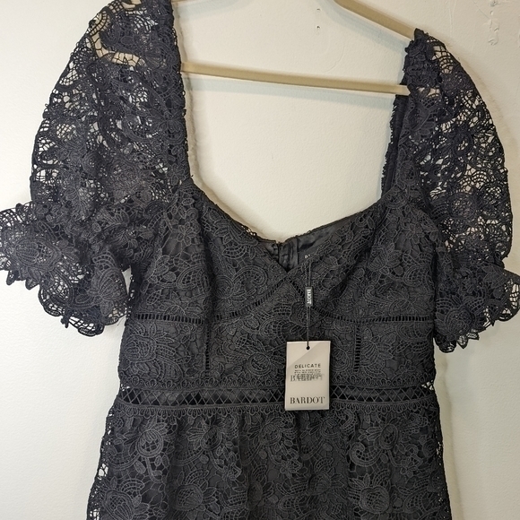 BARDOT NWT Lace Minidress, Main, color, BLACK‎ sz 10 - Picture 4 of 7